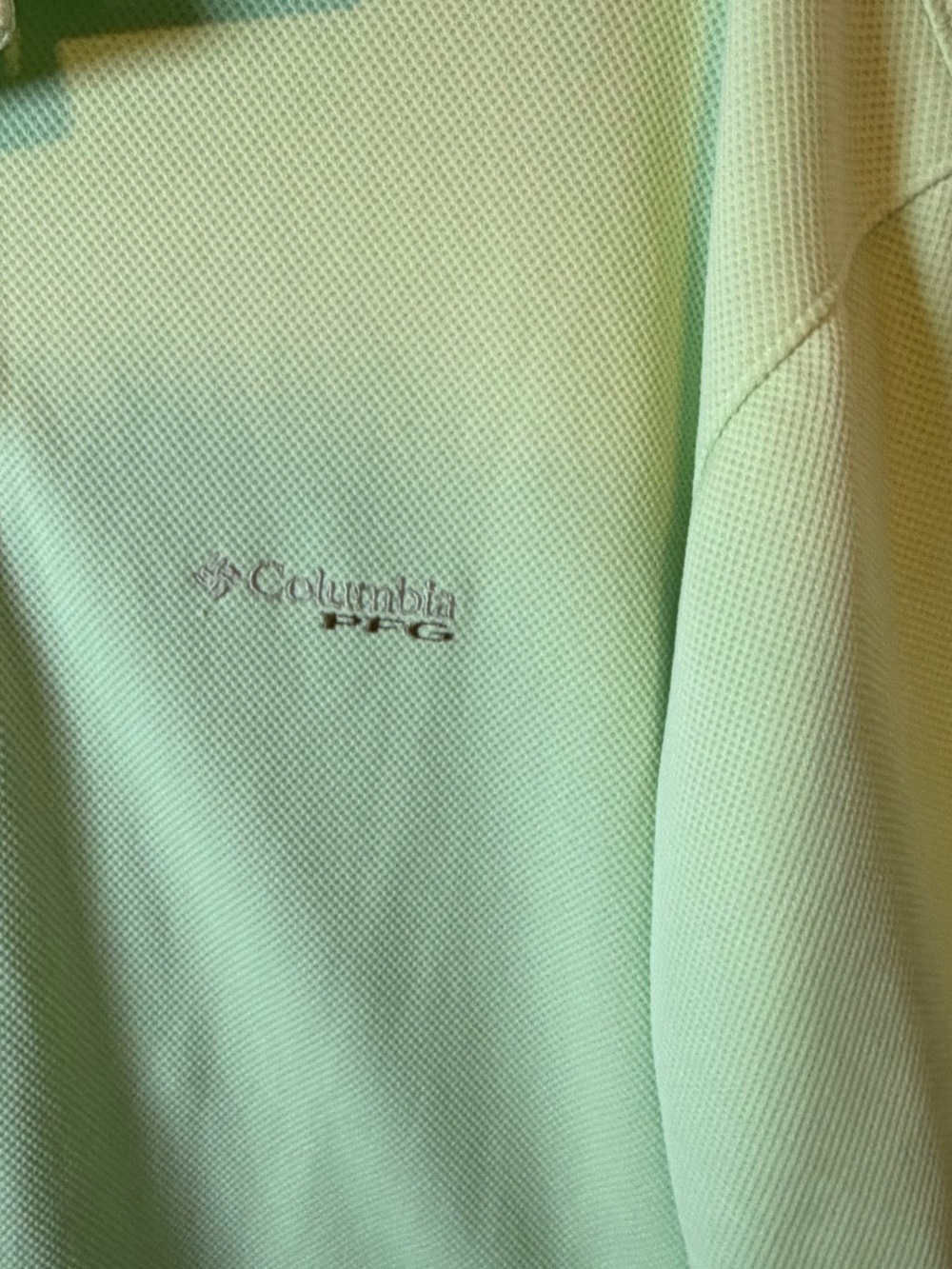 Columbia PFG Men’s Lime Green Polo Shirt - Picture 3 of 6